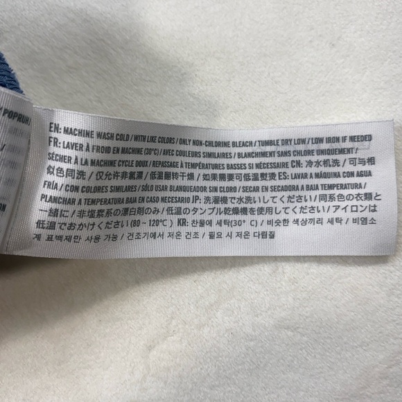 Abercrombie‎ & Fitch Blue Eyelet Halter Crop Top Women’s Size M Boho Festival - Picture 12 of 13